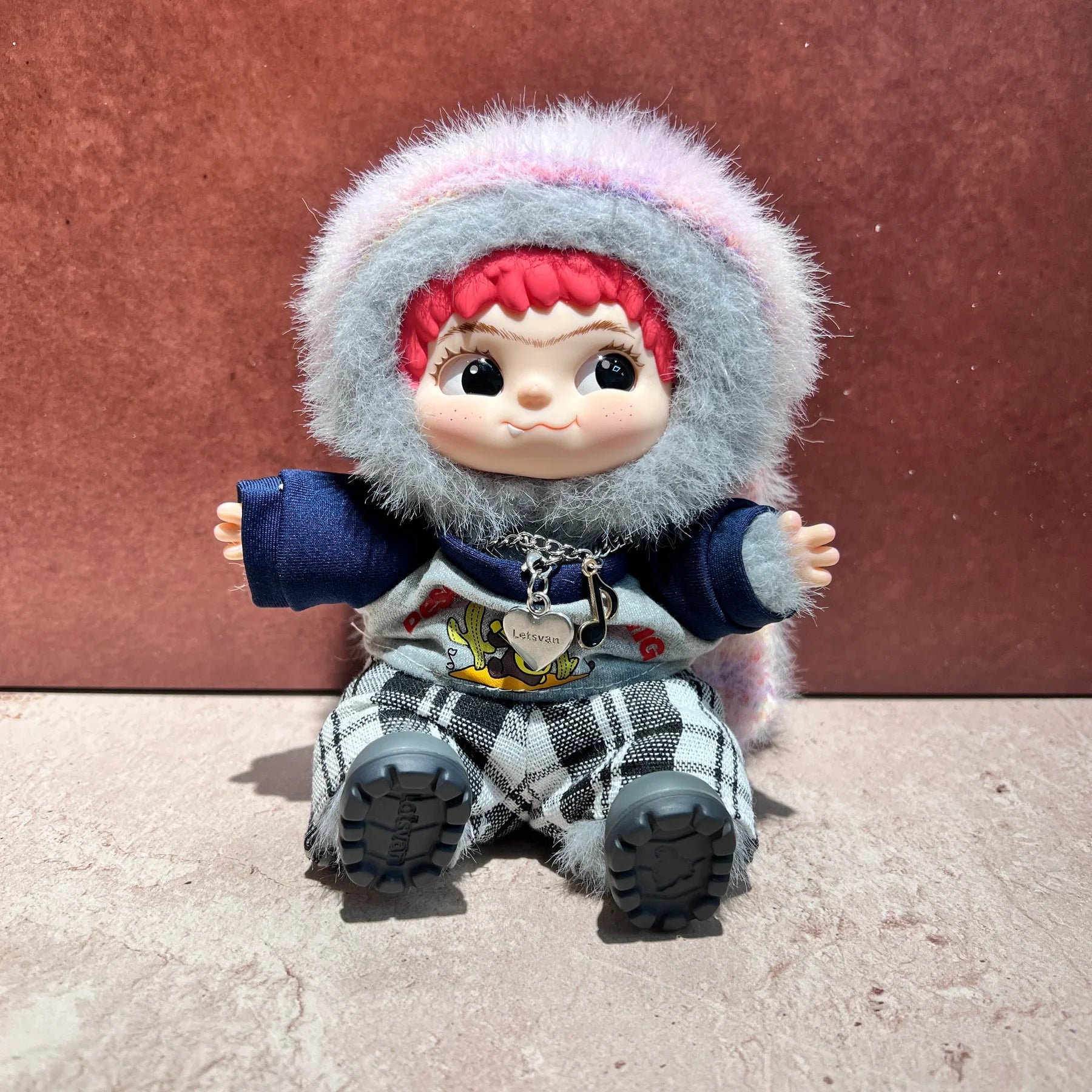 WK-HE001 WAKUKU  Baby Clothes 20cm  Wakuku Clothes Trendy  Party Vinyl Dolls Plush  Blind Box Dolls Cute clothing